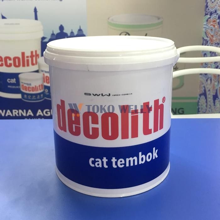 WARNA AGUNG DECOLITH / CAT TEMBOK / WARNA SUPER WHITE / GALON (5KG)