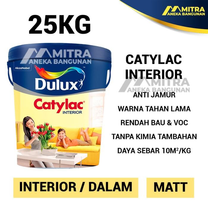 CAT TEMBOK DULUX CATYLAC INTERIOR 25 KG / PAIL CAT TEMBOK INTERIOR / DULUX CATYLAC