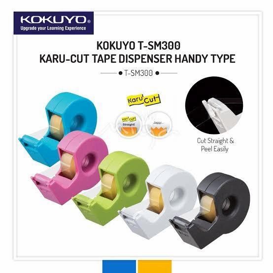 

TERBARU! Kokuyo tape dispenser karu-cut (T-SM300Nw)