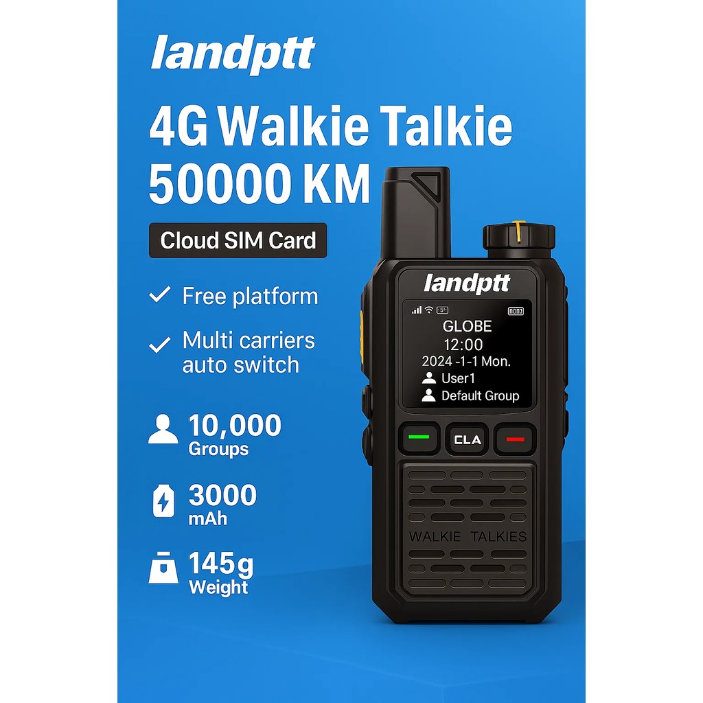 Landptt Walkie Talkie 4G Long Range Rechargeable Walkie Talkie With 5000Km Two Way Radio,Suitable