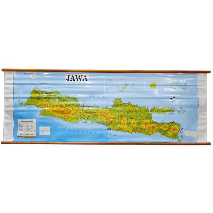 

HOT SALE! PETA PULAU JAWA BESAR (BINGKAI)