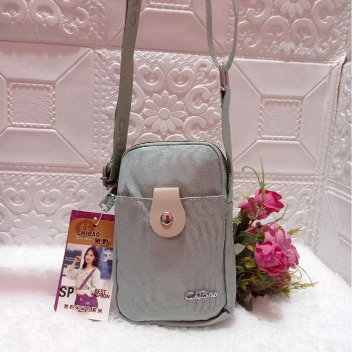 BEST SELLER TAS SELEMPANG MINI WANITA POUCH HP CHIBAO IMPORT 1666 Kanvas