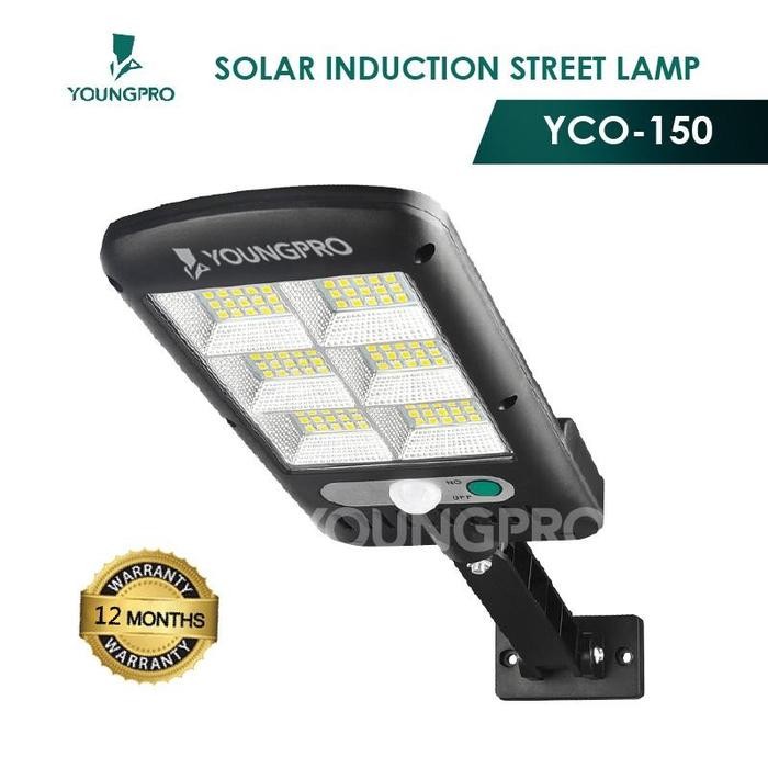 Lampu Solar Yco-150 + Remote  Lampu Led Tenaga Surya Lampu Outdoor Bergaransi 12 Bulan - Youngpro