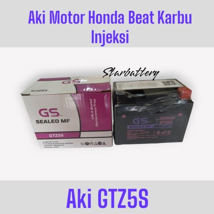 Aki Motor Honda Blade 110 + Blade 125 (Gtz5S Gs E )Aki Kering Mf