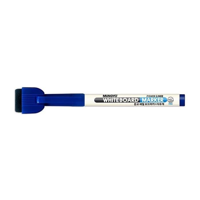 

Mungyo - Whiteboard Marker With Eraser And Magnet Blue
