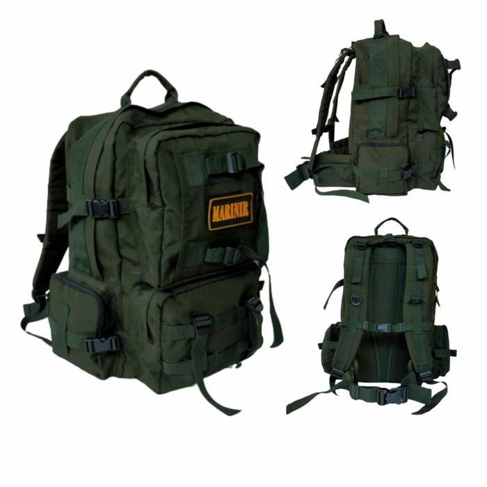 JTTOP" TAS RANSEL PRIA JUMBO HIJAU POLOS TENTARA