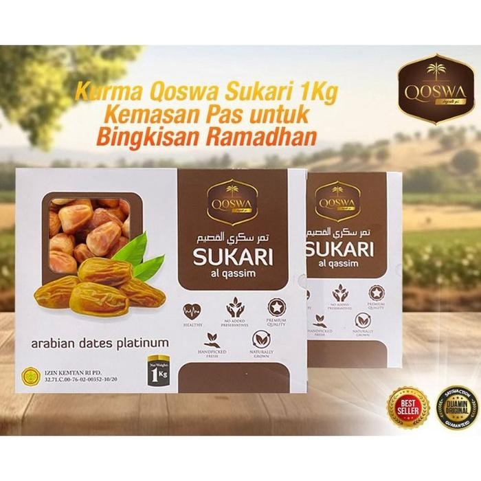

Kurma Sukari Al Qassim Premium Qoswa 1Kg Asli