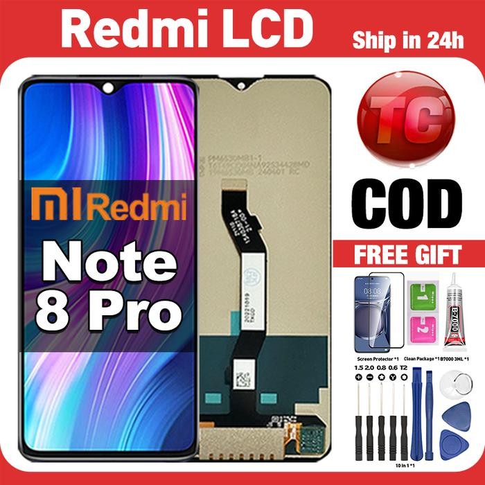 ORIGINAL LCD REDMI NOTE 8 PRO FULLSET ORI ASLI LAYAR HP TOUCHSCREEN SENTUH VERSI TINGGI COD
