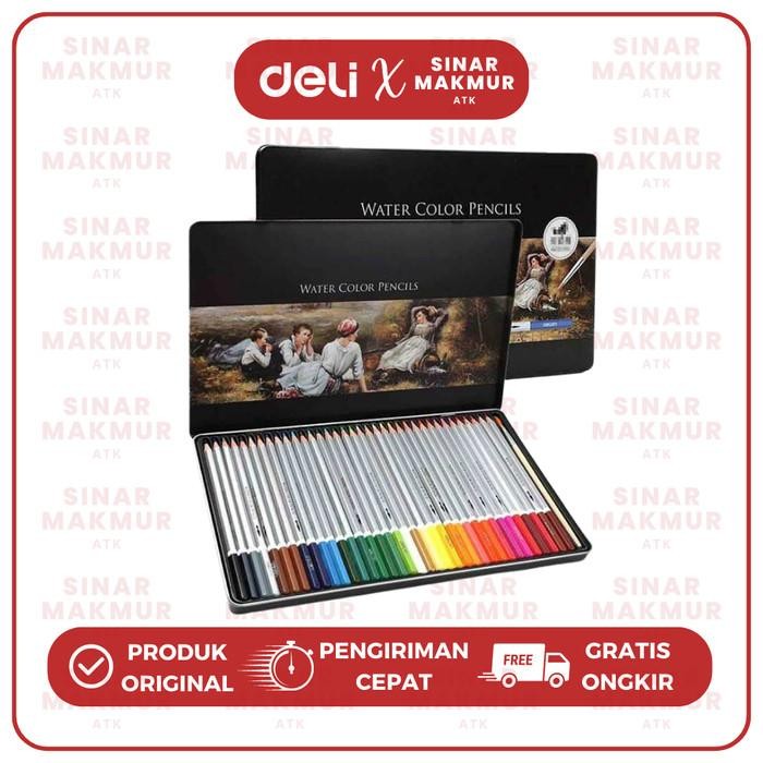 

Pensil Warna Cat Air/Watercolor Pencil 36 Warna Deli 6522 (Set)