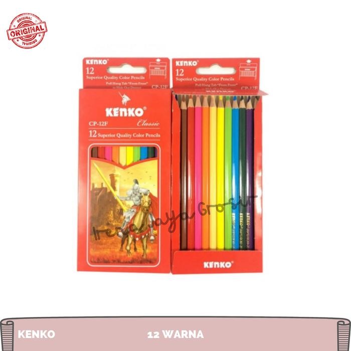 

IRENAJAYAGROSIR - PENSIL WARNA KENKO 12 WARNA PANJANG CP 12 F