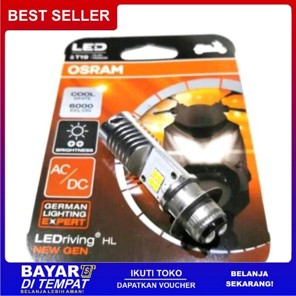 FREE ONGKIR BOHLAM DEPAN LED LAMPU DEPAN LED OSRAM PUTIH MOTOR BEAT FI BEAT POP MIO J MIO M3 SCOOPY