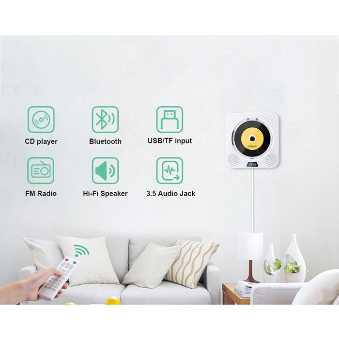 [Expert] Puluz CD Player DVD Player Bluetooth Wall CD/DVD Player Portable