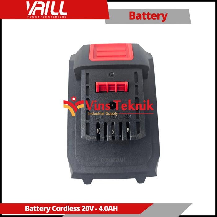 VRILL Battery Baterai Cordless 20V 4.0AH