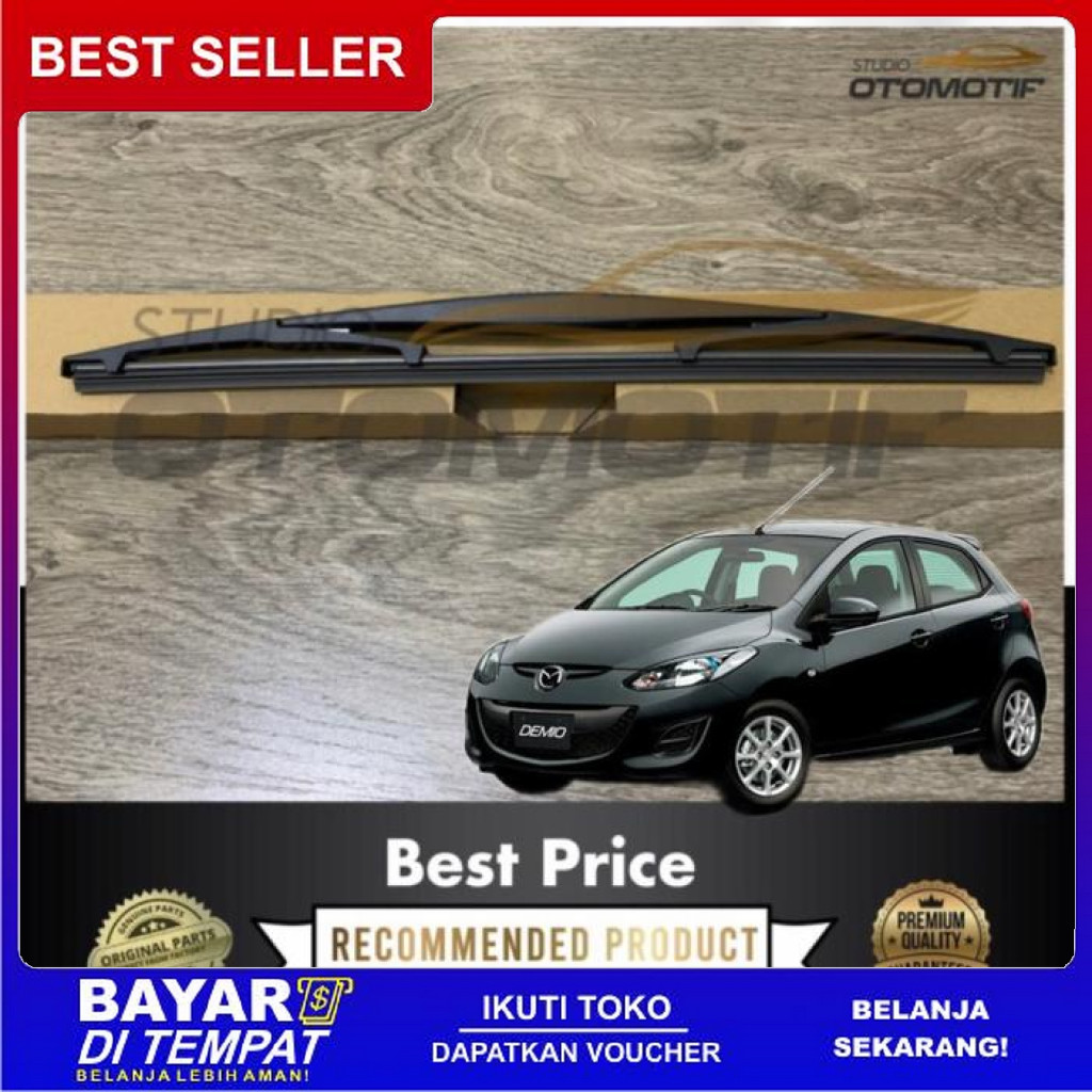 FREE ONGKIR WIPER BELAKANG MAZDA 2 MAZDA2 2007-2014 REAR WIPER MAZDA2 GEN1 BISA COD