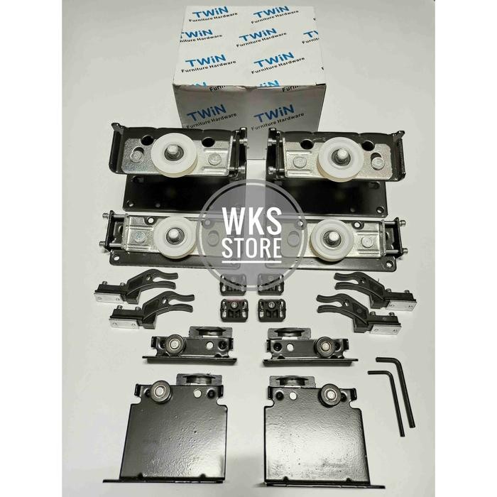 RODA PINTU SLIDING / GESER YIMING TWIN WRD 2 PINTU