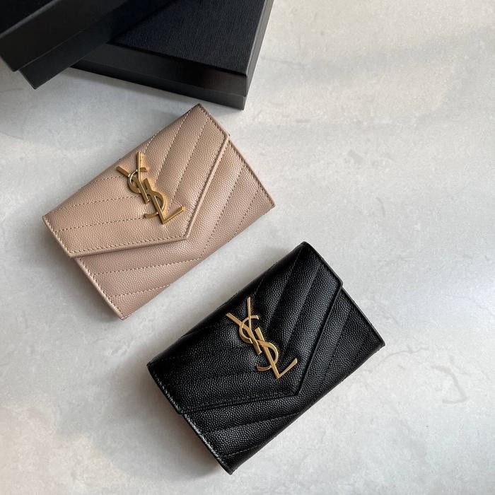 ysl monogram small wallet