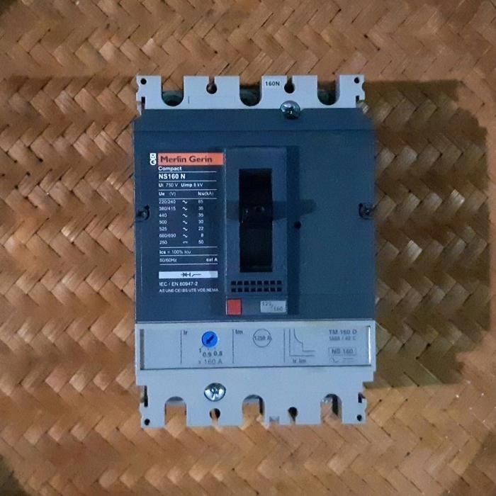 Terbagus Mccb Merlin Gerin Ns 160 N 3 Phase 125 / 160 Ampere