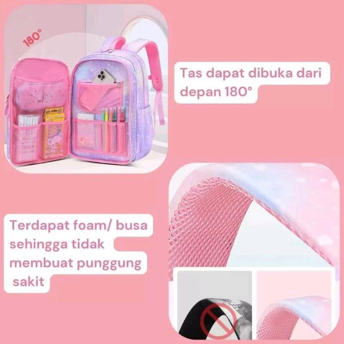 Tas Sekolah Anak Perempuan Model Kulkas Import/Tas Ransel Sekolah SD SMP SMA Anak Cewek/Sool