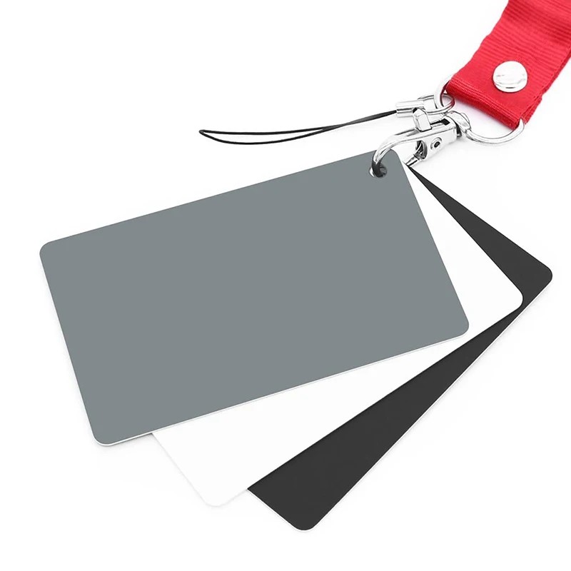 Grey Card White Balance Card 18% Exposure Photography Card Custom Calibration Camera Checker Video D