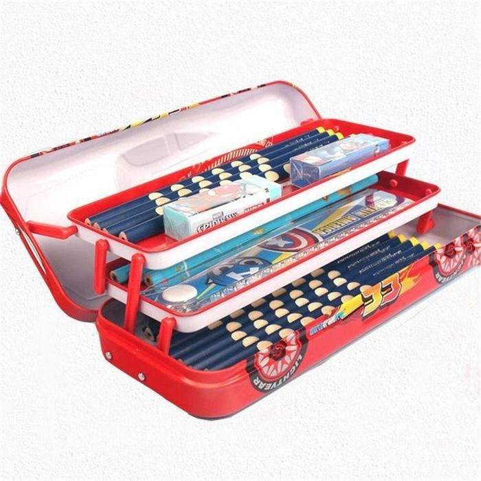 

Kotak Pensil Hadiah Belajar Multi-Fungsi Tiga Lapis Mcqueen