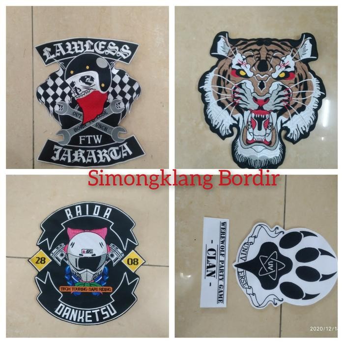 EMBLEM BORDIR SATUAN MURAH