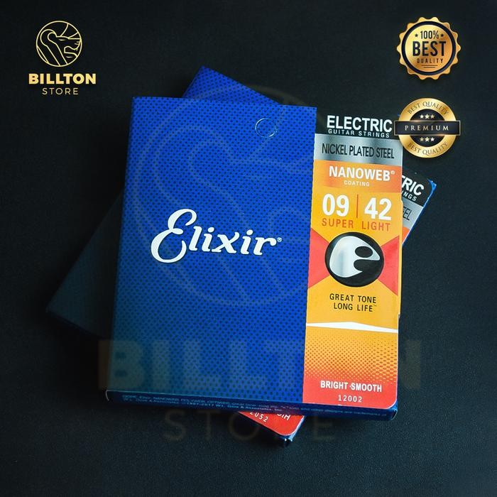 Senar Gitar Elektrik Elixir 1 SET Nanoweb Nickel Plated Steel Gitar String