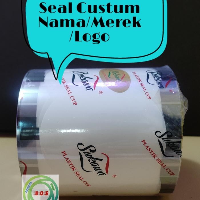 Plastik Roll Sealer Printing Putih 1200 Cup / plastik lid seal cup
