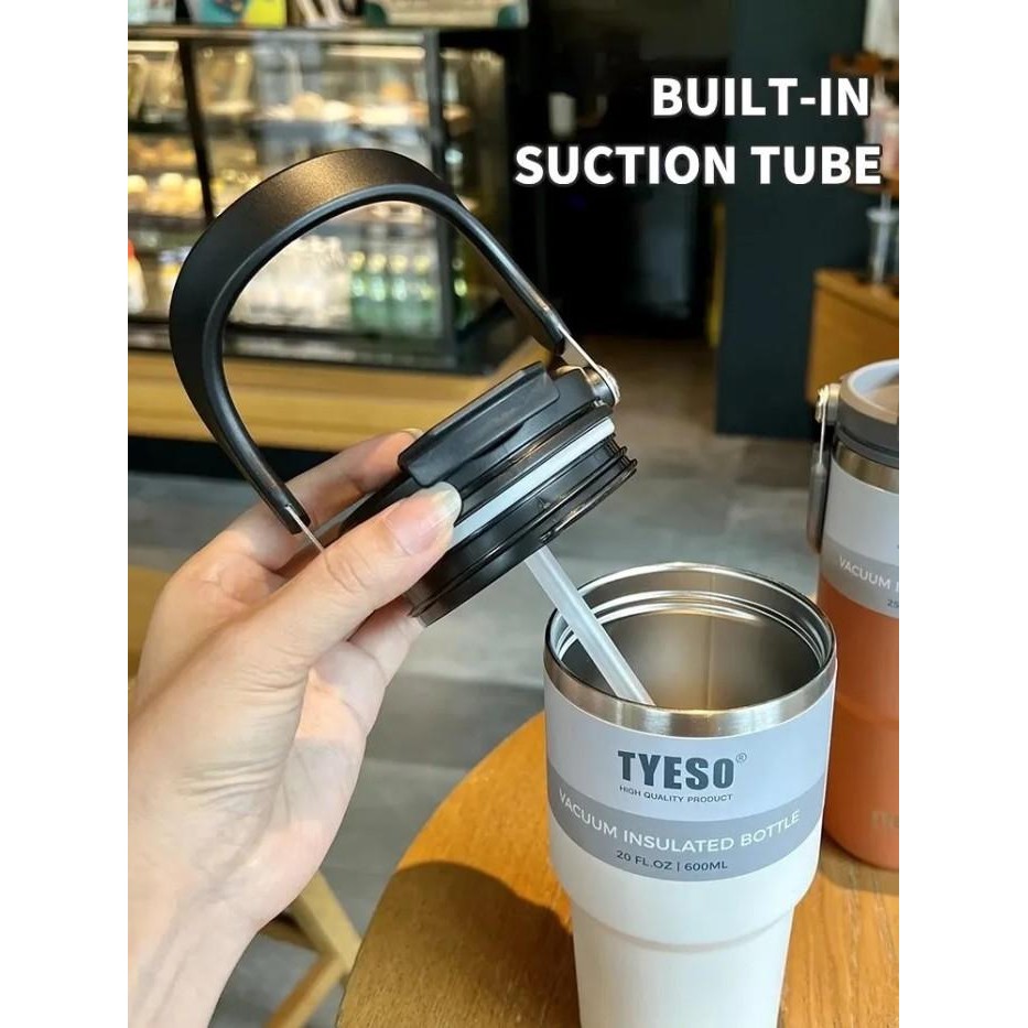 

(Expert) Tumbler TYESO Gelas Kopi 600 ml Botol Minum Tahan Dingin Original