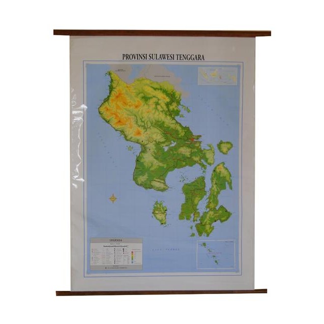 

TERLARIS! Peta Provinsi Sulawesi Tenggara (Bingkai)