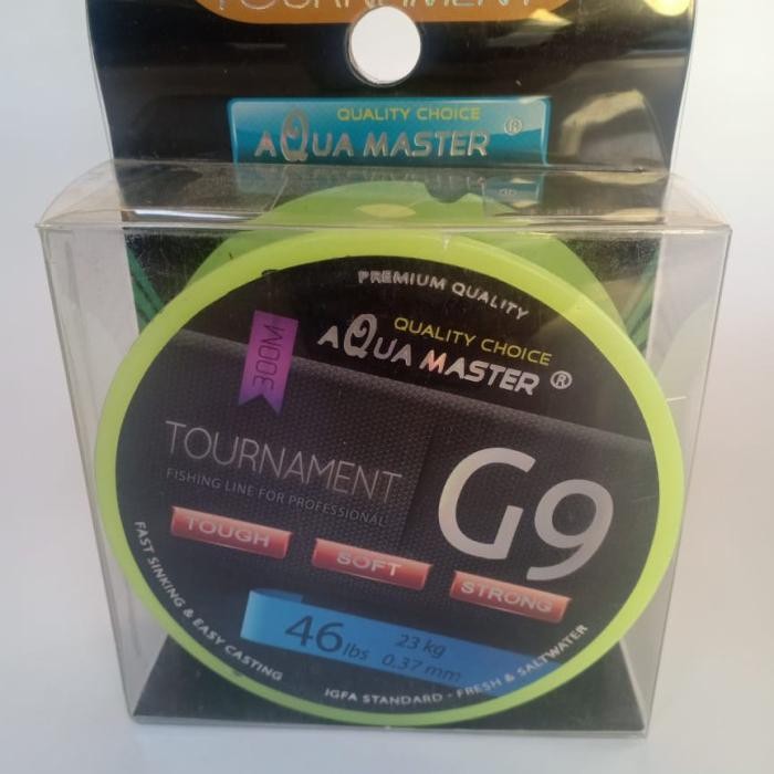 Senar Pancing Aqua Master Tournament G9 IGFA 300M Bening Kuat