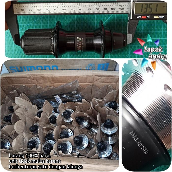 HUB FREEHUB 36H SHIMANO RM60 8 9 10 SPEED BELAKANG SAJA NOS VINTAGE QR