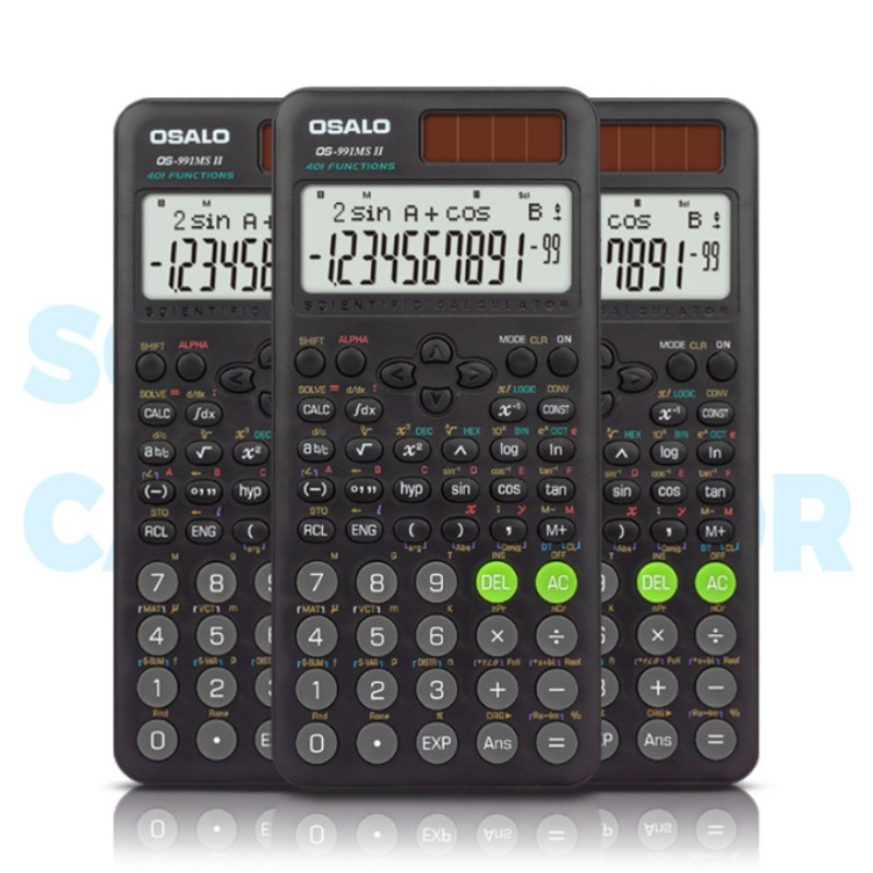 

1pc OS-991MS II ABS Science Calculator Solar Energy 417 Functions Kinds of Multifunctional Student