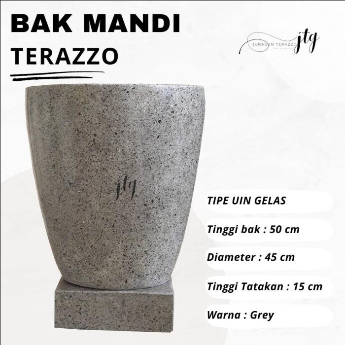 BAK KAMAR MANDI MINIMALIS KERAMIK TERASO MARMER JURAGAN TERAZZO GROUP