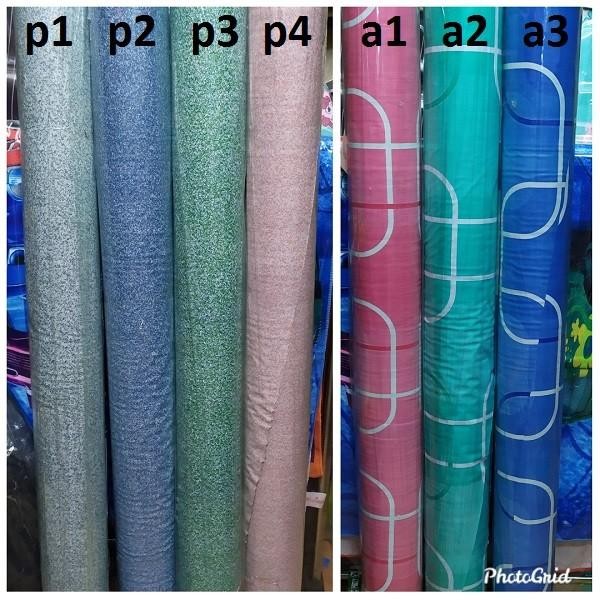 (Expert) Karpet Lantai Plastik Meteran Motif Kayu Alas Taplak Meja Perlak Vinyl