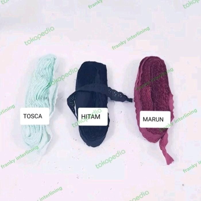 

(Expert) Renda Katun Kecil 5 Lobang Lebar 2cm Per Roll isi 15Yard
