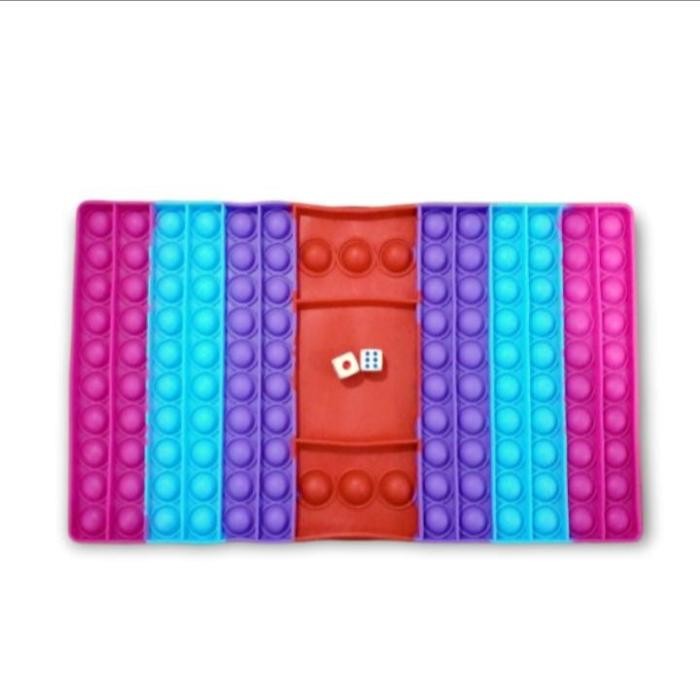 POP IT RAINBOW LUDO SUPER JUMBO MAINAN ANAK POP IT DADU KODE 292