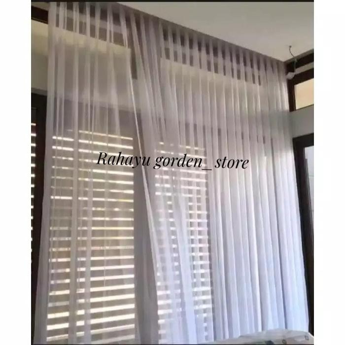Vitrase Gorden Polos Putih L 200 x T 250 Gorden Vitrase Putih Polos masih ready