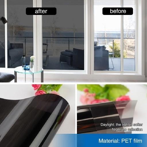 (Expert) Stiker Kaca Film Jendela Rumah Riben Hitam - 80%