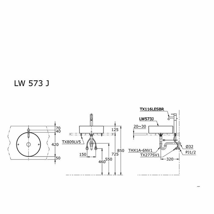 Spesial Wastafel Toto Lw573J / Body Wastafel Toto Lw 573 J