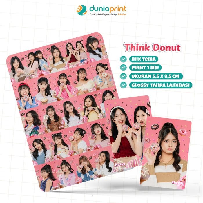 Photocard JKT48 Photocard PC JKT48 JKT48 Photocard Photocard JKT48 Official Isi 100 pcs Dunia Print