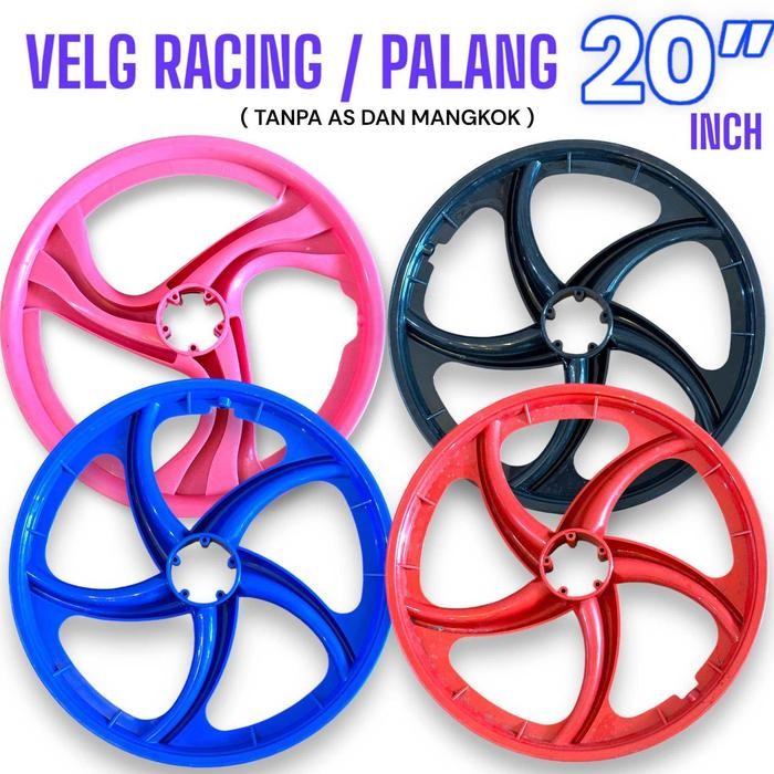 Crosswork~ ( TANPA AS & MANGKOK ) Velg 20 Racing BMX Palang 20 inch Plastic Atom Velk Roda BMX 20 in