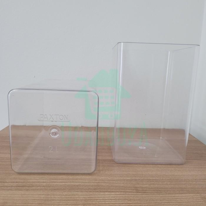 (Expert) Toples Cupang Akrilik Kotak 2L - Toples Mika - Paxton