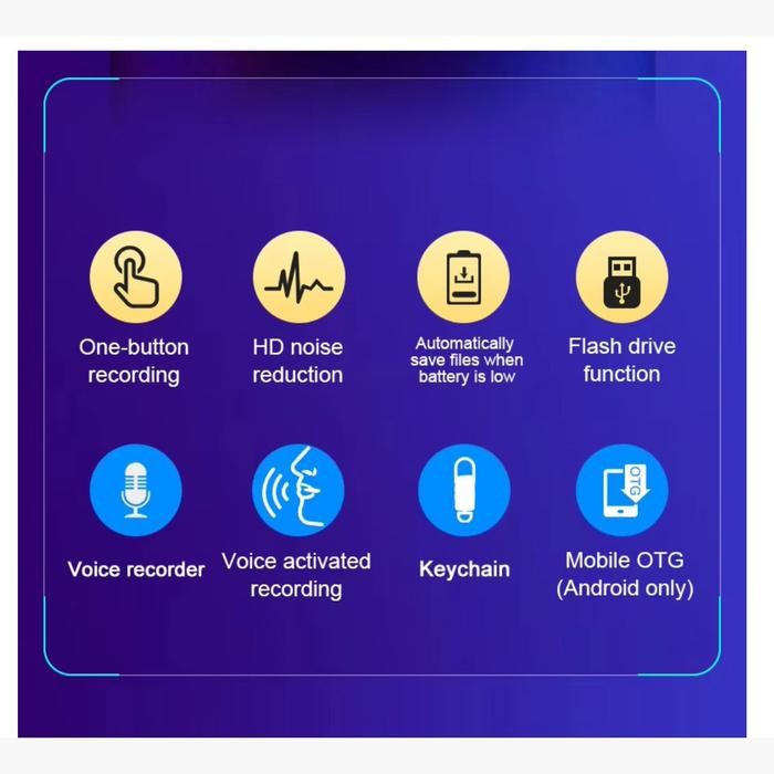Voice Recorder 32GB Perekam Suara Audio Digital alat perekam suara Perekam Suara Dictaphone Audio