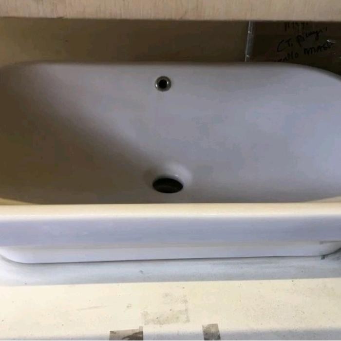 Bagus Wastafel Toto Lw630J Lengkap Kran/ Toto Lw 630 J/ Wastafel Putih Toto