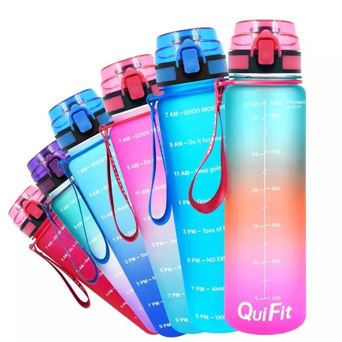 Quifit 1L 32oz Leakproof Tritran BPA Free Bicycle Bottle Water