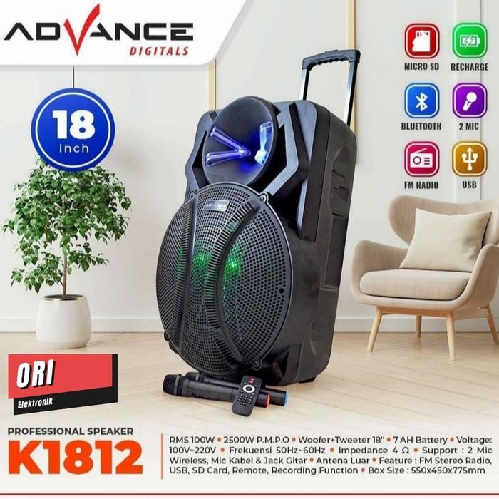 Advance Profesinal Speaker 18 Inch K-1812