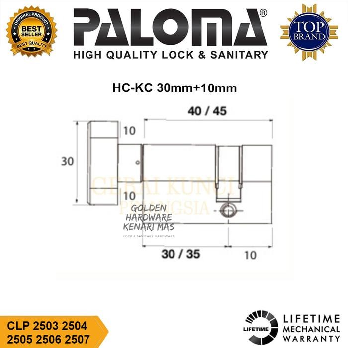 Terpopuler Paloma Clp 2503 2504 2505 2506 2507 Silinder Kunci Pintu Rumah Kamuflase Kuningan Half