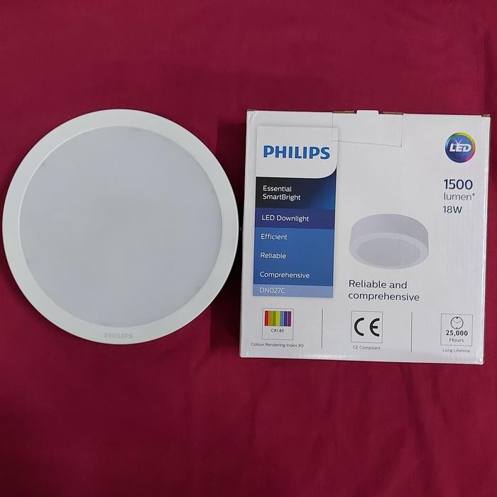 Lampu Downlite/Light Panel LED DN027C 18w OB/OutBow Philips
