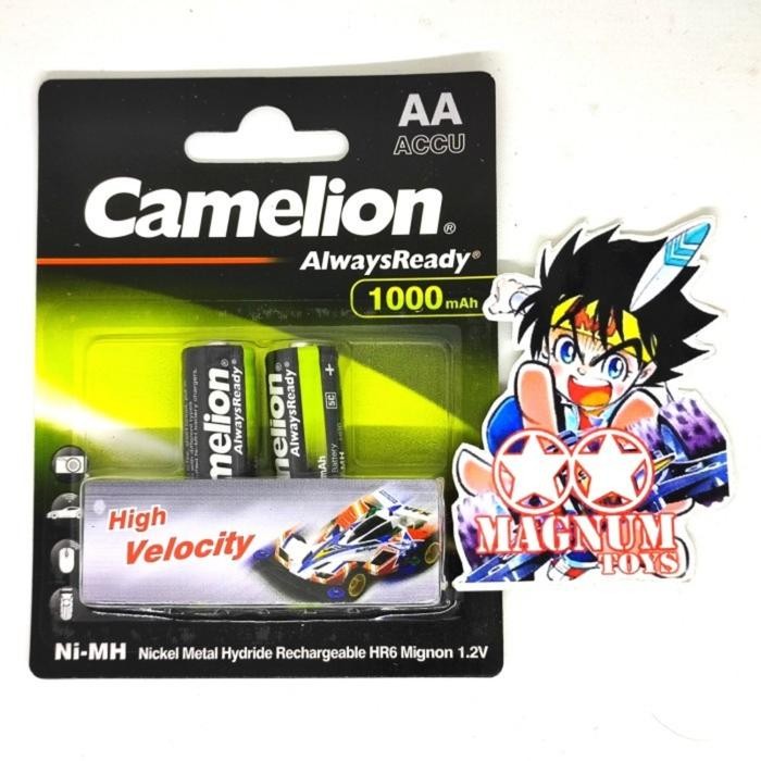 Baterai Rechargeable Camelion AA 1000 Velocity ( Baterai Cas )