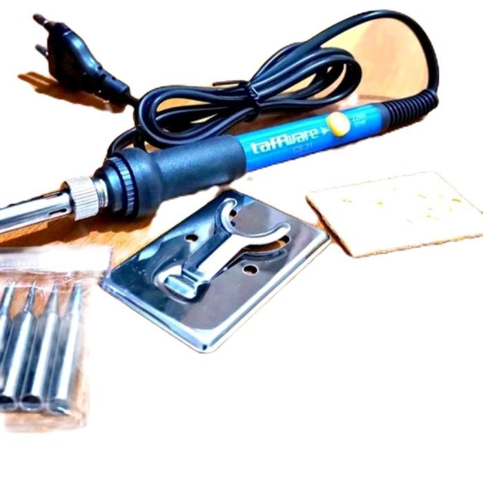 solder ADJUSTABLE biru solder taffware 60w 6mata solder